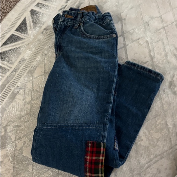 Green Polo Kids Shirt with White Accents - Picture 4 of 7